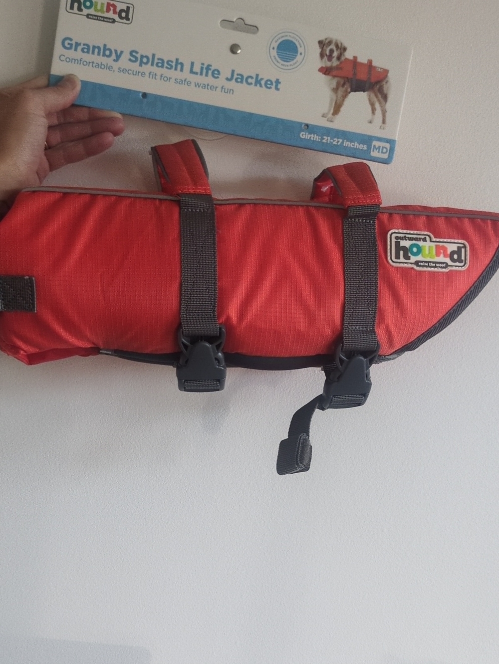 NWT Outward Hound Dog Life Jacket with Velcro & Buckle Straps